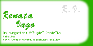 renata vago business card